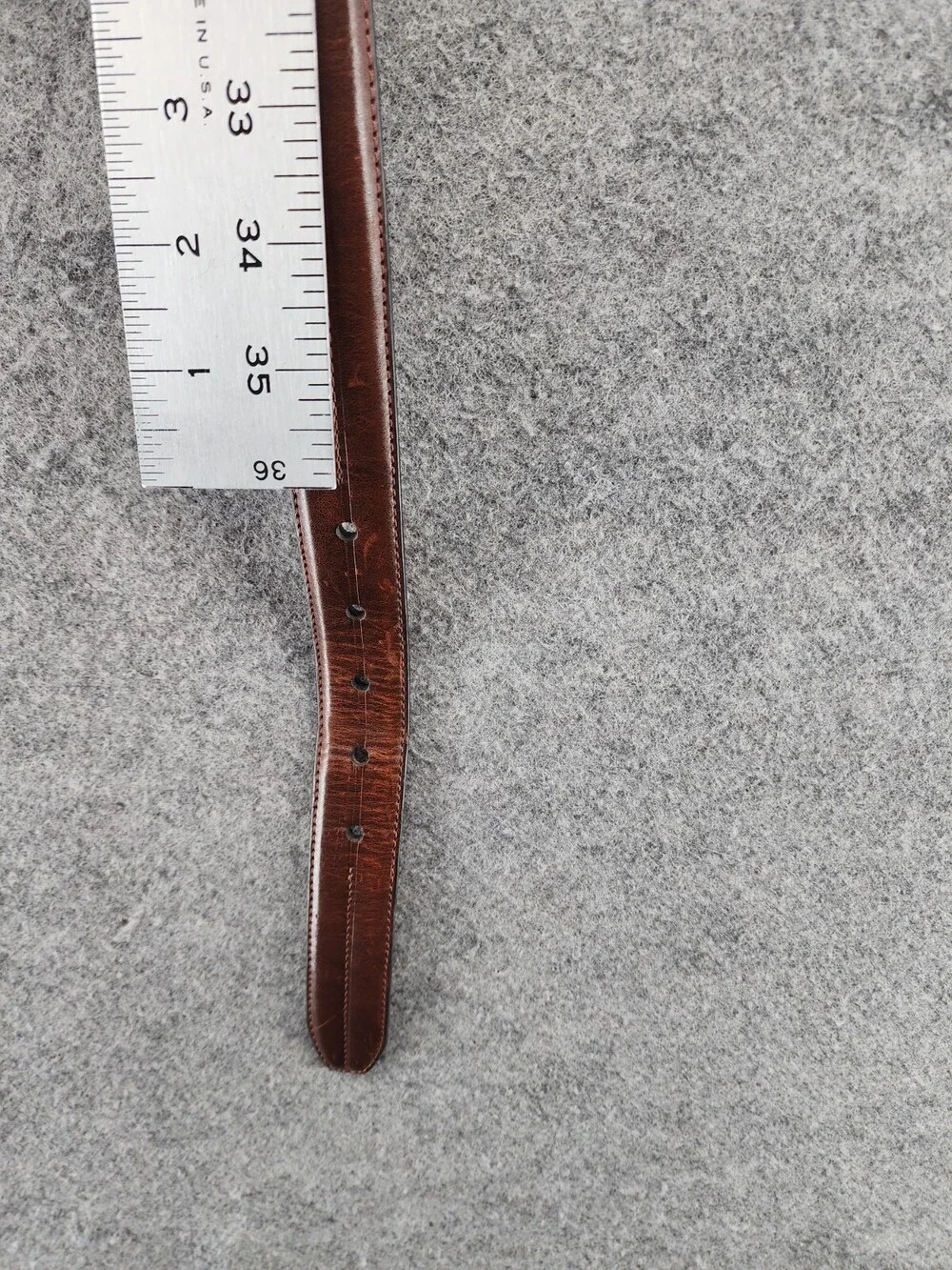 Chaps Belt Mens 38 Brown Leather 1